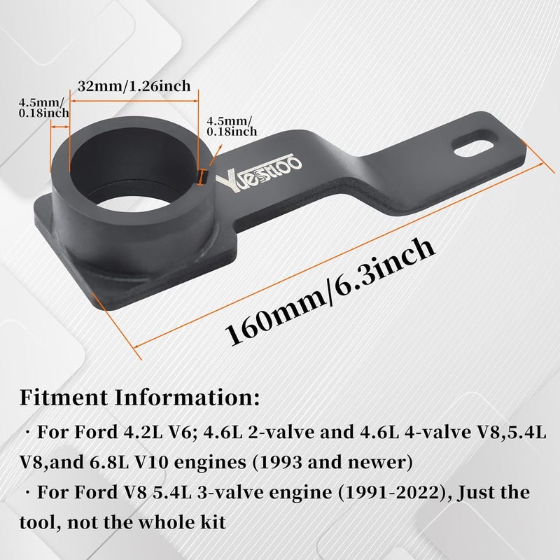 Yuesstloo 3Pcs Camshaft Holding Tool Kit with Crankshaft Positioning Tool, Compatible with Ford (F-Series Truck) F150 F250 F350 F450, Econoline Expedition 4.6L 5.4L 6.8L V8 V10, 303-557 303-448 6477 6024 - Image 4